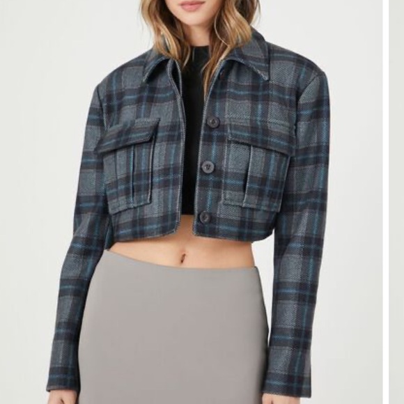 Forever 21 Cropped Jacket - Picture 1 of 4